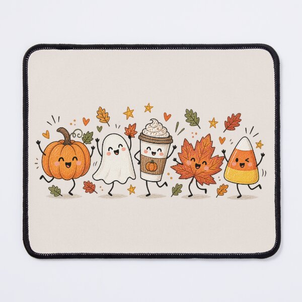 Item preview, Cute Fall Pumpkin Ghost, Candy Corn Halloween, Cozy Autumn Aesthetic, Pumpkin Spice Latte, Cute Spooky Season Gift designed and sold by Quiajia.
