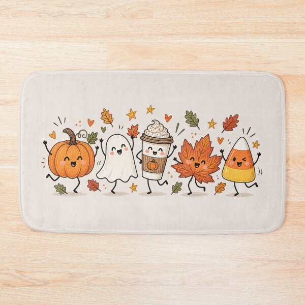 Item preview, Cute Fall Pumpkin Ghost, Candy Corn Halloween, Cozy Autumn Aesthetic, Pumpkin Spice Latte, Cute Spooky Season Gift designed and sold by Quiajia.