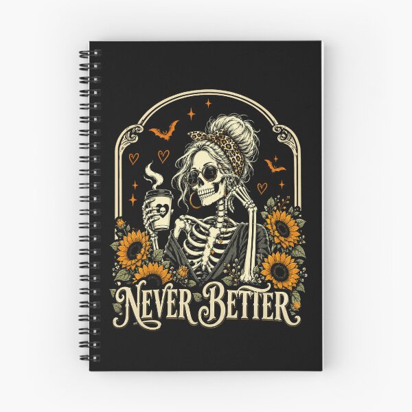 Item preview, Messy Bun Drinking Coffee Skeleton designed and sold by watanabeee.