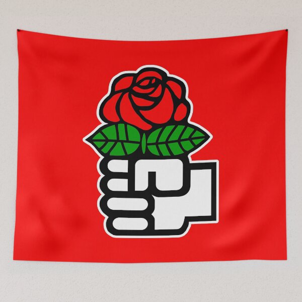 Item preview, Socialist Rose (Red Background) designed and sold by Good-Looking Corpse.