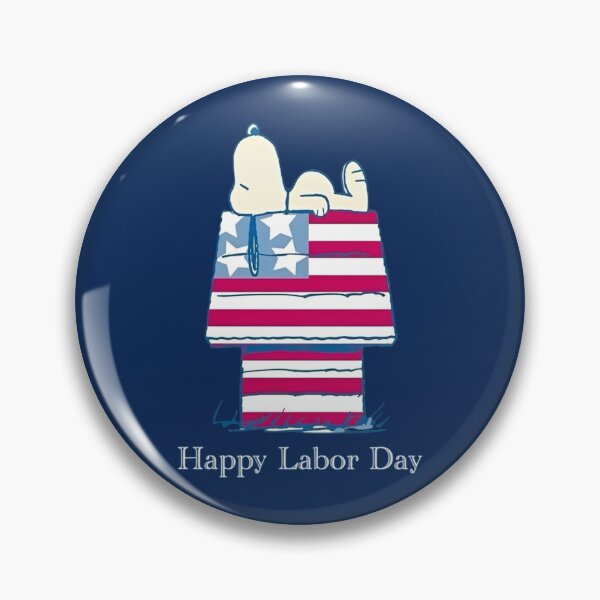 Item preview, Happy Labor Day Snoopy American Flag Doghouse designed and sold by Bomebomst.