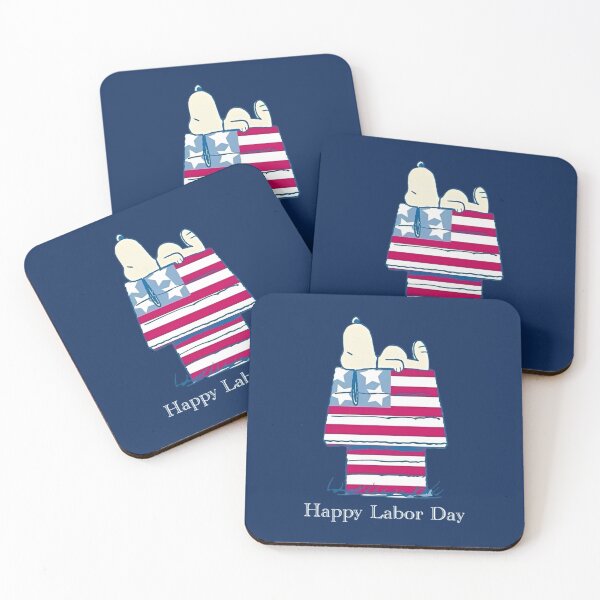 Item preview, Happy Labor Day Snoopy American Flag Doghouse designed and sold by Bomebomst.