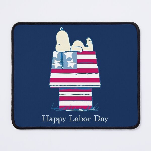 Item preview, Happy Labor Day Snoopy American Flag Doghouse designed and sold by Bomebomst.