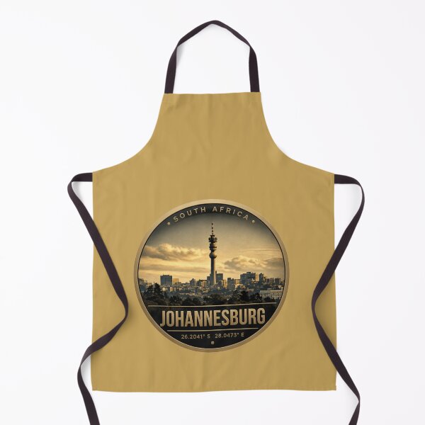 Artikelvorschau, Johannesburg Gold-Granit-Skyline-Runder-Badge-Aufkleber entworfen und verkauft von The Digital Compass.