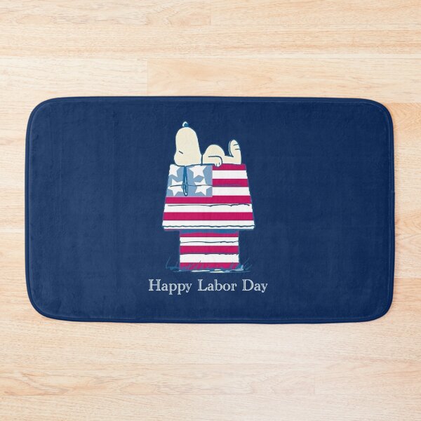 Item preview, Happy Labor Day Snoopy American Flag Doghouse designed and sold by Bomebomst.