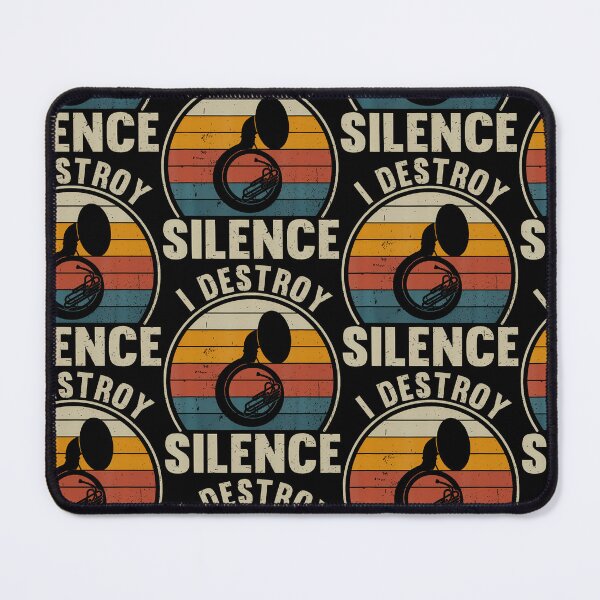 Item preview, Sousaphone Player I Destroy Silence Recto Tuba Lover designed and sold by Trippy-Toad.