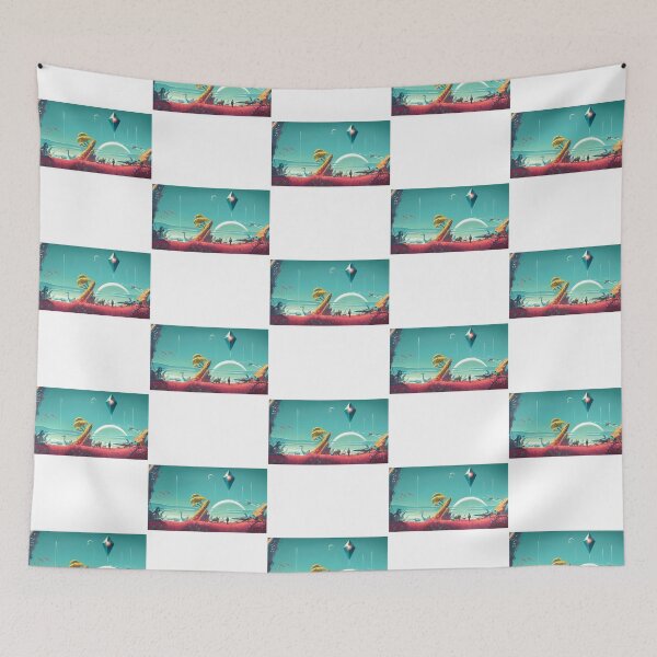 Item preview, No Mans Sky -- Ship And Sky designed and sold by FlowerGardenr.