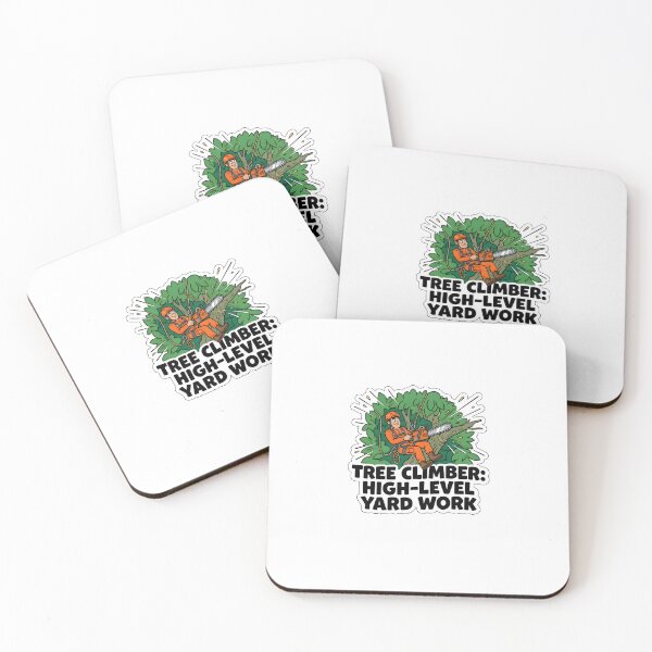 Item preview, Tree Climber High Level Yard Work Arborist Chainsaw Funny Gift designed and sold by CleverRaccoon.