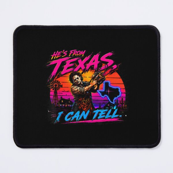 Item preview, Hes from Texas I Can Tell Chainsaw Horror Halloween designed and sold by HevaFaraon.
