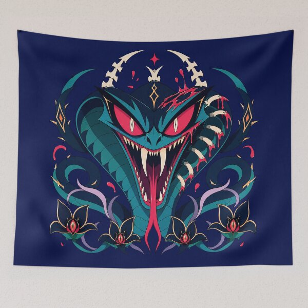 Item preview, Demon King Cobra Snake Neo Traditional designed and sold by Kromia.