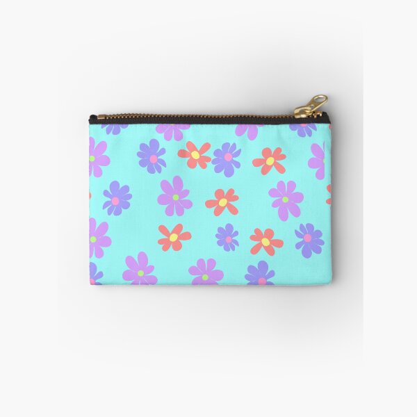 Item preview, Seamless Groovy Floral Pattern Background, Y2K Retro 70s Cute Daisy Flowers Repeat Backdrop, Pastel Blue Spring Summer Vector Texture designed and sold by KnaaInspired.