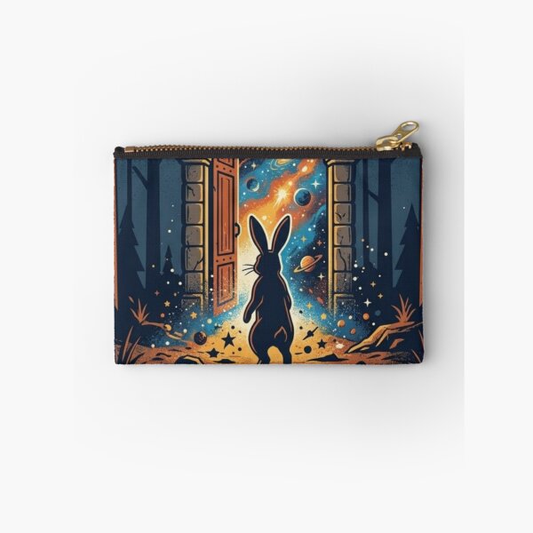 Item preview, Step Through – Cosmic Doorway Rabbit Illustration designed and sold by Dogandesighn.