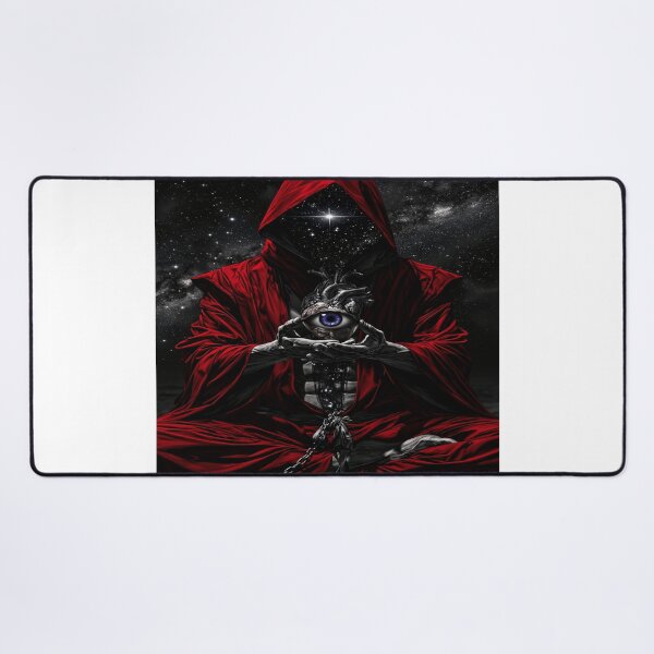 Item preview, Cosmic Third Eye – Mystical Hooded Vision Dark Streetwear Art designed and sold by Bathu Designs.