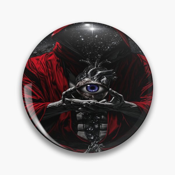Item preview, Cosmic Third Eye – Mystical Hooded Vision Dark Streetwear Art designed and sold by Bathu Designs.