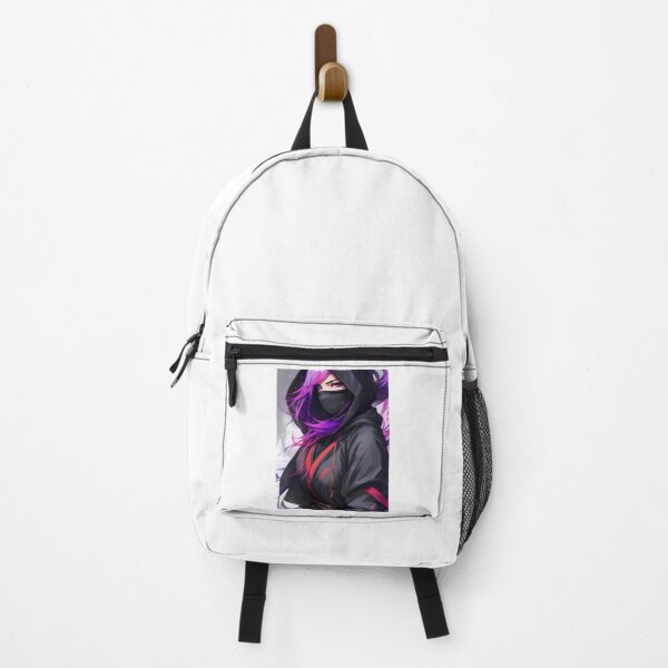 Item preview, Pink Haired Anime Ninja Girl designed and sold by SouthWestPrint.