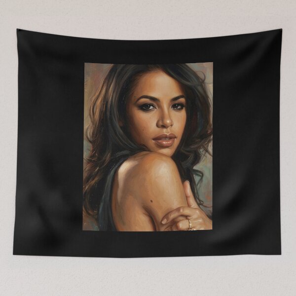 Item preview, Aaliyah Oil Painting designed and sold by maretsad.