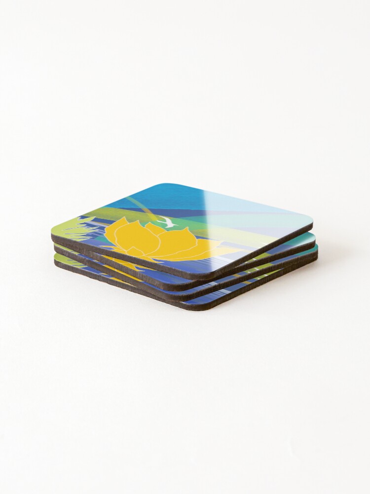 Thumbnail 4 of 5, Coasters (Set of 4), Ocean rhythms designed and sold by Roco47.