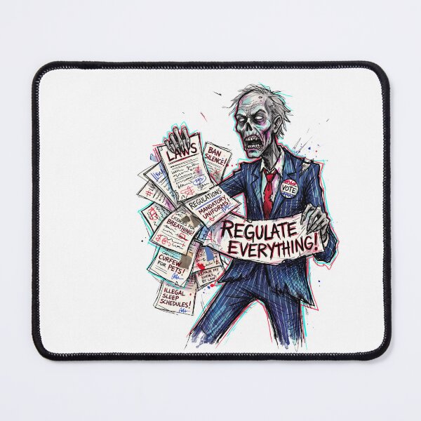 Item preview, The Incorruptible Public Servant: Regulate Everything Zombie Print designed and sold by FreiherrPK.
