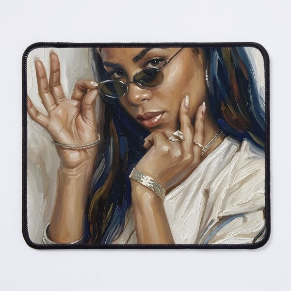 Item preview, Aaliyah Oil Painting designed and sold by maretsad.