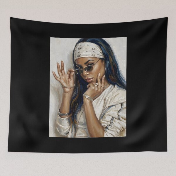 Item preview, Aaliyah Oil Painting designed and sold by maretsad.