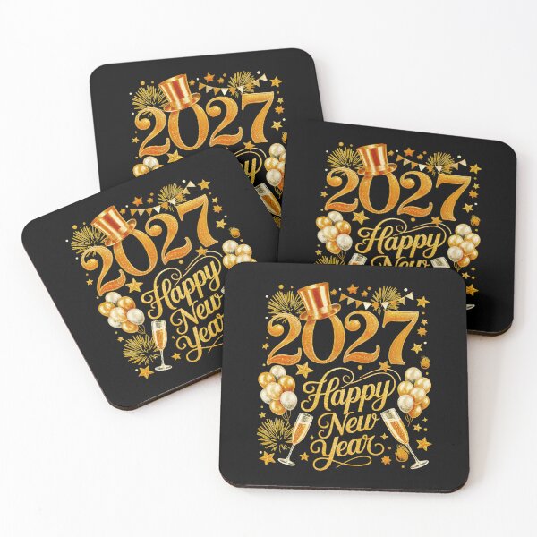 Item preview, Happy New Year 2027 Gold Elegant Festive Party designed and sold by elongatedjazz.