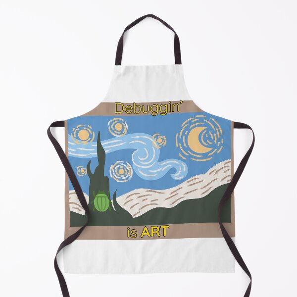 Item preview, Debugging Is Art Starry Night Van Gogh Parody Graphic designed and sold by Cloraform.