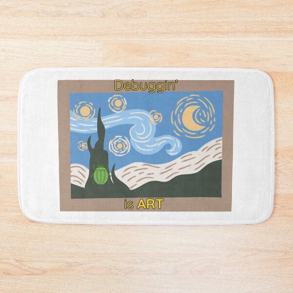 Item preview, Debugging Is Art Starry Night Van Gogh Parody Graphic designed and sold by Cloraform.