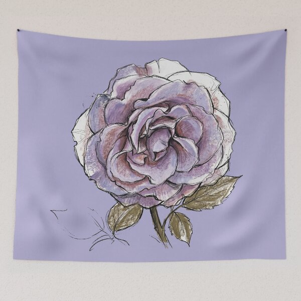 Item preview, Rosa Blue Moon: The Botanical Impossibility Fine Art Print designed and sold by FreiherrPK.