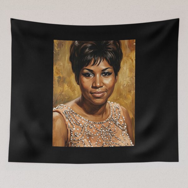 Item preview, Aretha Franklin Oil Painting designed and sold by maretsad.