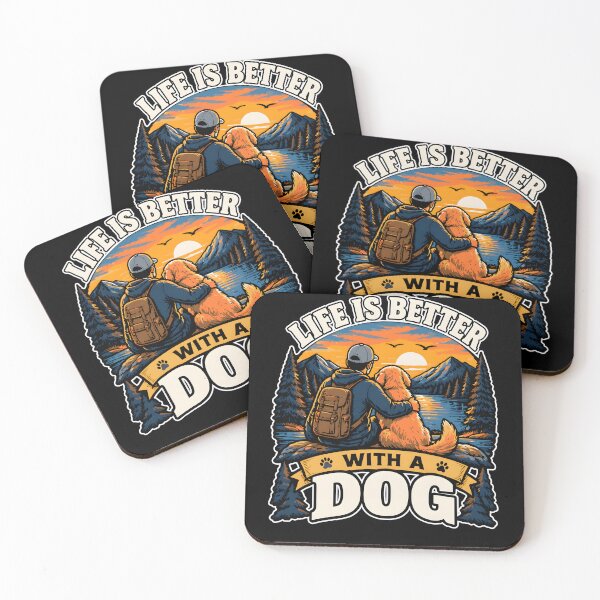 Item preview, Life Is Better With A Dog Hiking Adventure designed and sold by KatieThomShop.