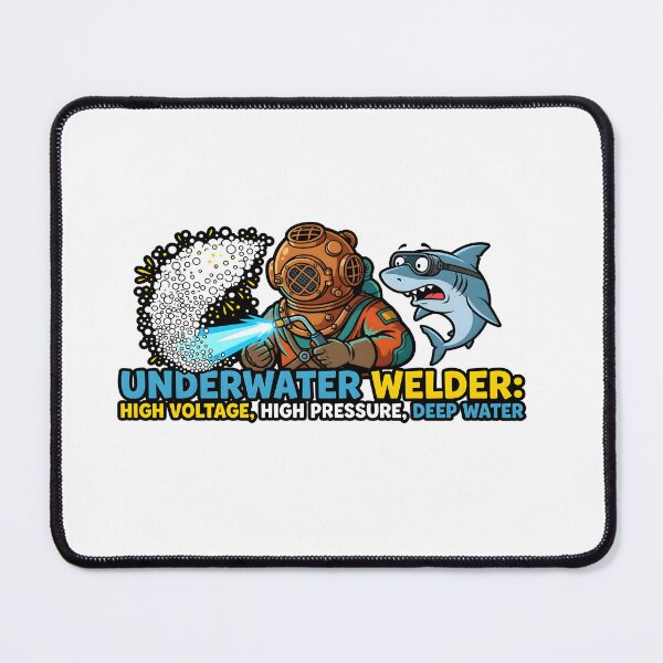 Item preview, Underwater Welder High Voltage High Pressure Deep Water Diver Funny Gift designed and sold by CleverRaccoon.