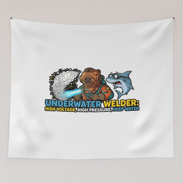 Item preview, Underwater Welder High Voltage High Pressure Deep Water Diver Funny Gift designed and sold by CleverRaccoon.