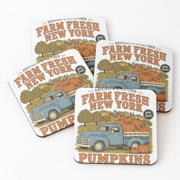 Item preview, Farm Fresh New York Pumpkins Upstate NY Fall Vintage Truck Hayrides Apple Cider Pumpkin Patch designed and sold by Yellowriversss.