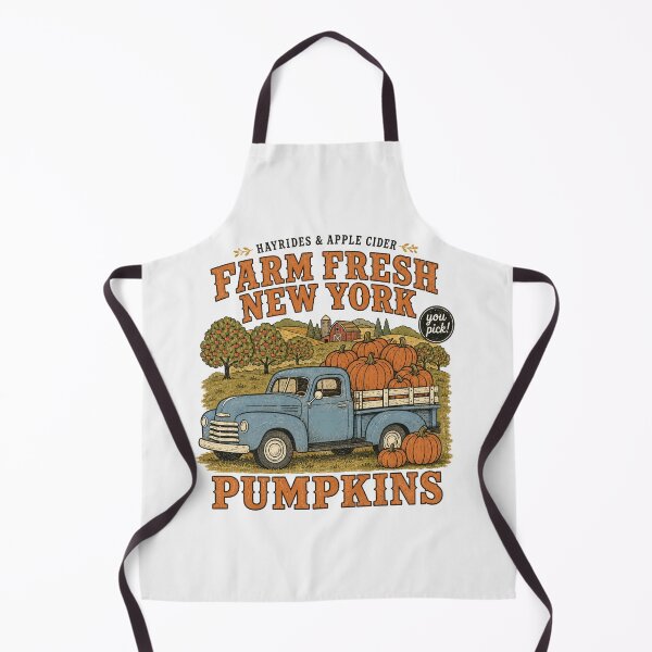 Item preview, Farm Fresh New York Pumpkins Upstate NY Fall Vintage Truck Hayrides Apple Cider Pumpkin Patch designed and sold by Yellowriversss.