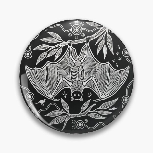 Item preview, Black Flying Fox: Aboriginal Style X-Ray Art Print designed and sold by FreiherrPK.