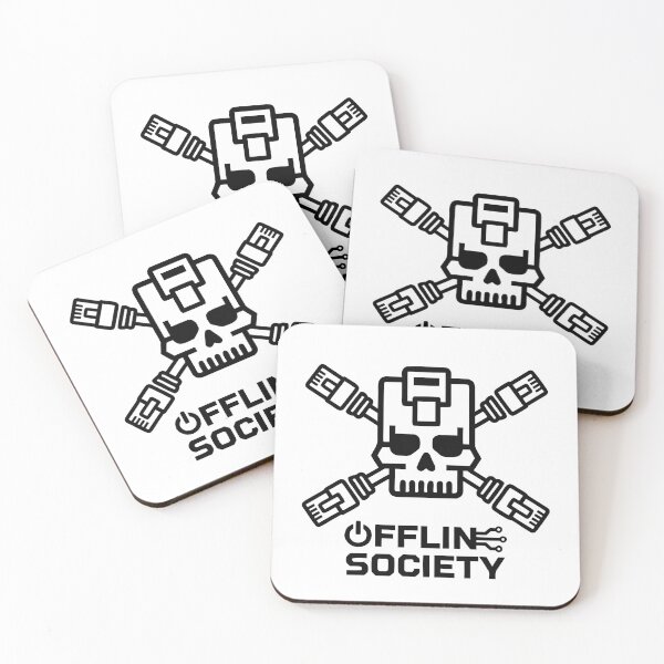 Item preview, Offline Society Minimalist Tech Skull Tee designed and sold by mantra2023.