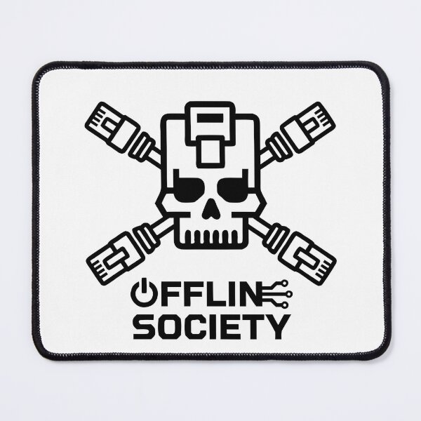 Item preview, Offline Society Minimalist Tech Skull Tee designed and sold by mantra2023.