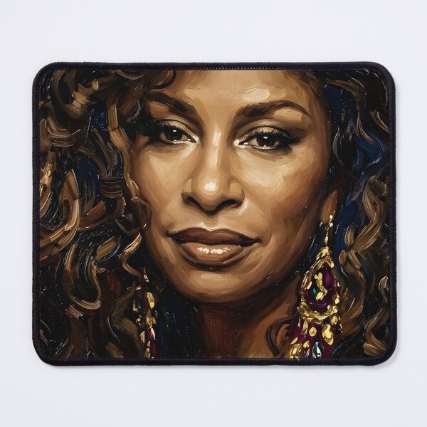 Item preview, Chaka Khan Oil Painting designed and sold by maretsad.