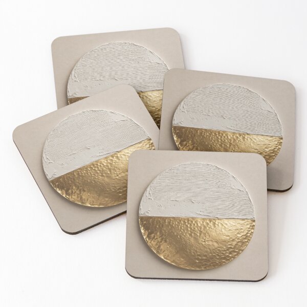 Item preview, Minimalist Japandi Gold Plaster Horizon designed and sold by NovarianDesign.