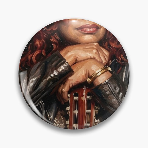 Item preview, Chaka Khan Oil Painting designed and sold by maretsad.