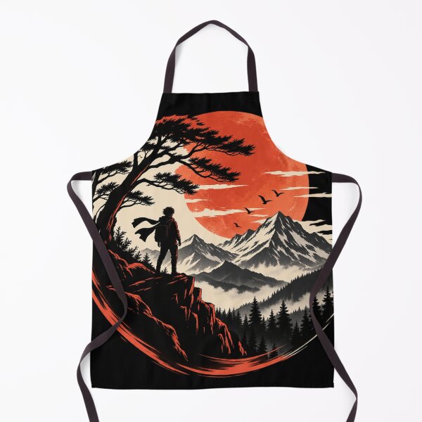 Item preview, Adventure Awaits Mountain Sunset – Vintage Wilderness Explorer designed and sold by Punch-E415.