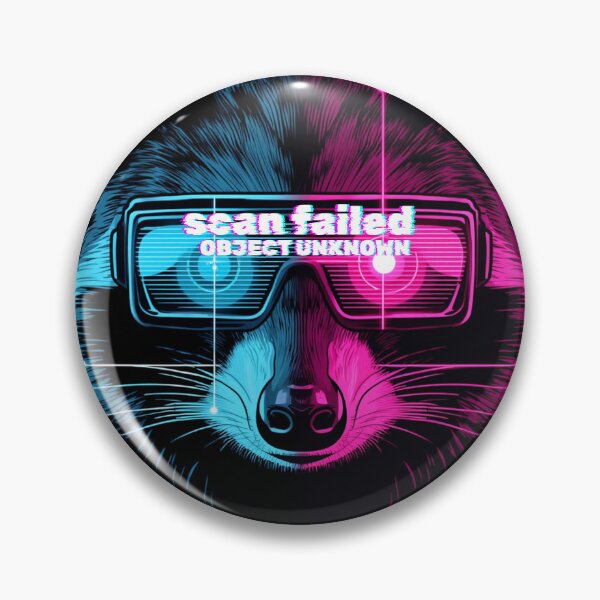 Item preview, Adversarial Glitch Raccoon Cyberpunk System Bypassed Error Sticker designed and sold by The Silly Grumpy Society.