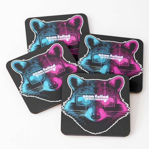 Item preview, Adversarial Glitch Raccoon Cyberpunk System Bypassed Error Sticker designed and sold by The Silly Grumpy Society.