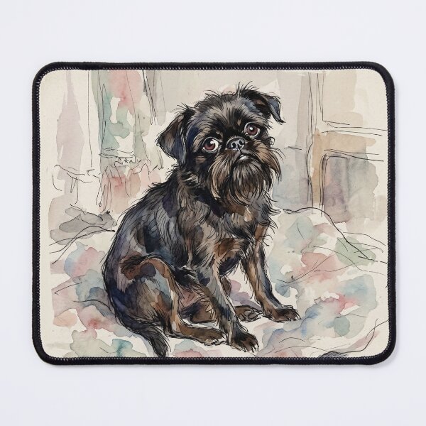 Item preview, The Montparnasse Melancholic: Pascin Style Griffon Belge Print designed and sold by FreiherrPK.