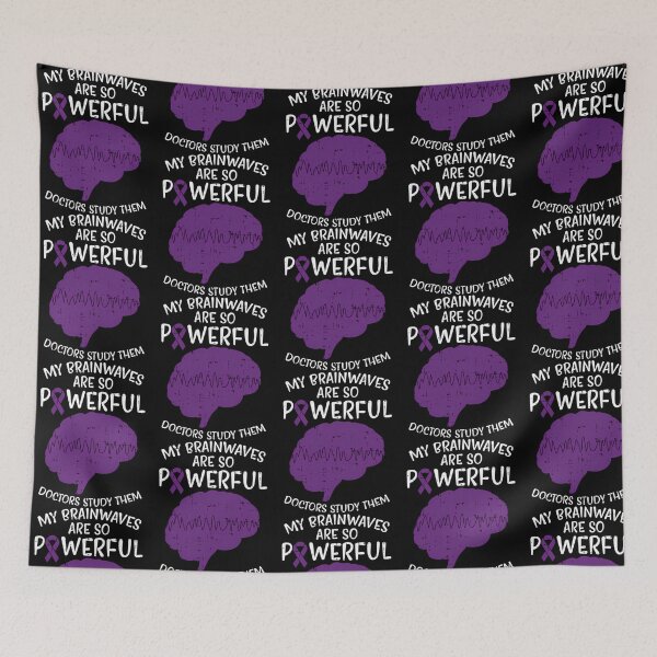 Item preview, Epilepsy Awareness - My Brainwaves Are So Powerful designed and sold by IttieBitties.