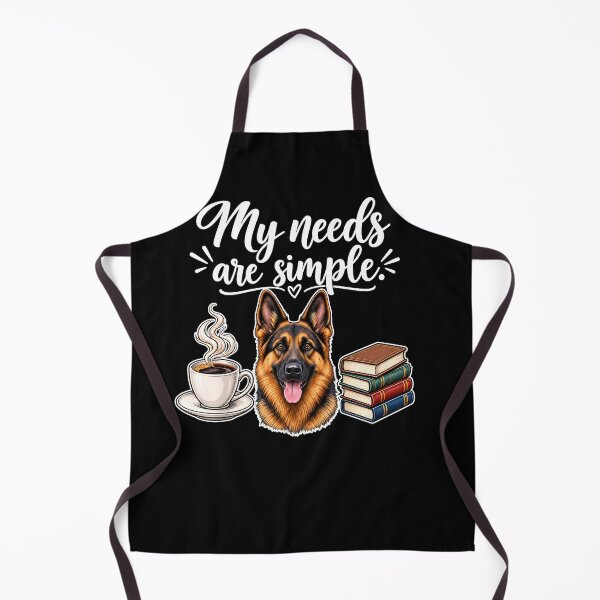 Item preview, My Needs Are Simple German Shepherd Coffee Books designed and sold by MarlaMaloneShop.