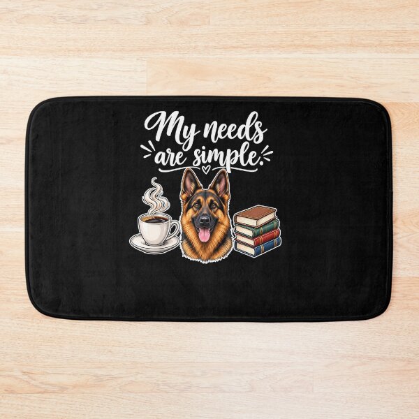 Item preview, My Needs Are Simple German Shepherd Coffee Books designed and sold by MarlaMaloneShop.