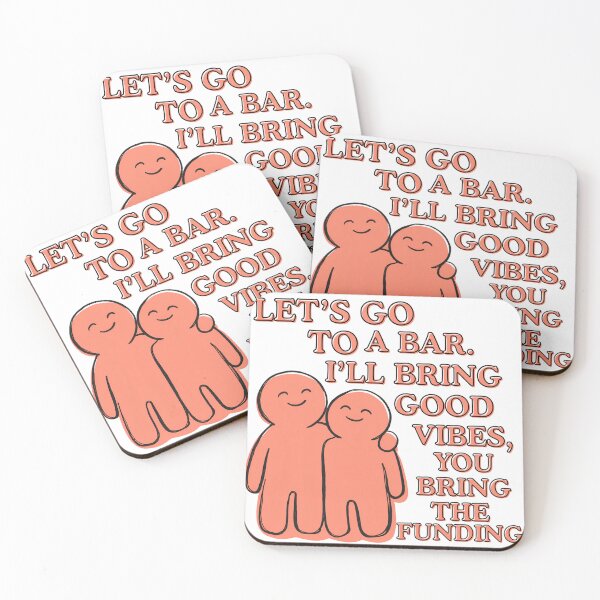 Item preview, LET’S GO TO BAR | FUNNY TEXT TO FRIEND  designed and sold by 22k Lab Studio.