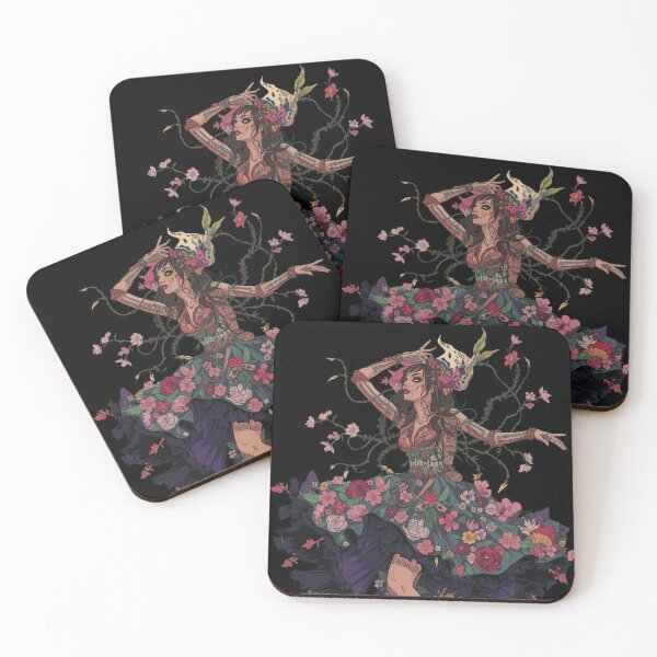 Item preview, Floral Muse Dancing: Dark Botanical Dancer Art designed and sold by  Mythical Entanglement.