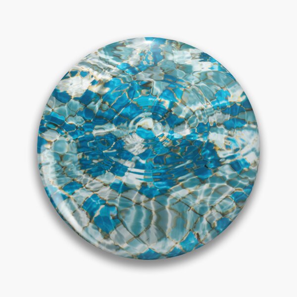 Item preview, Sunny Turquoise Azure Aqua Ripples over Mosaic Tiles designed and sold by Georgia Mizuleva.